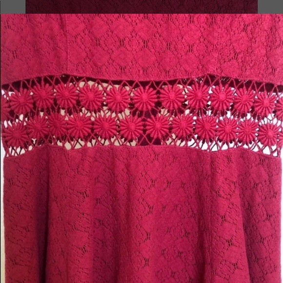 CRAZY SALE Worn Twice Free People Daisy Crochet Skater Dress - Picture 5 of 13